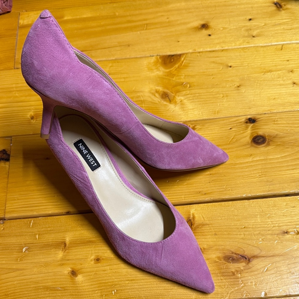 Nine West Women's Mauve Suede Heels